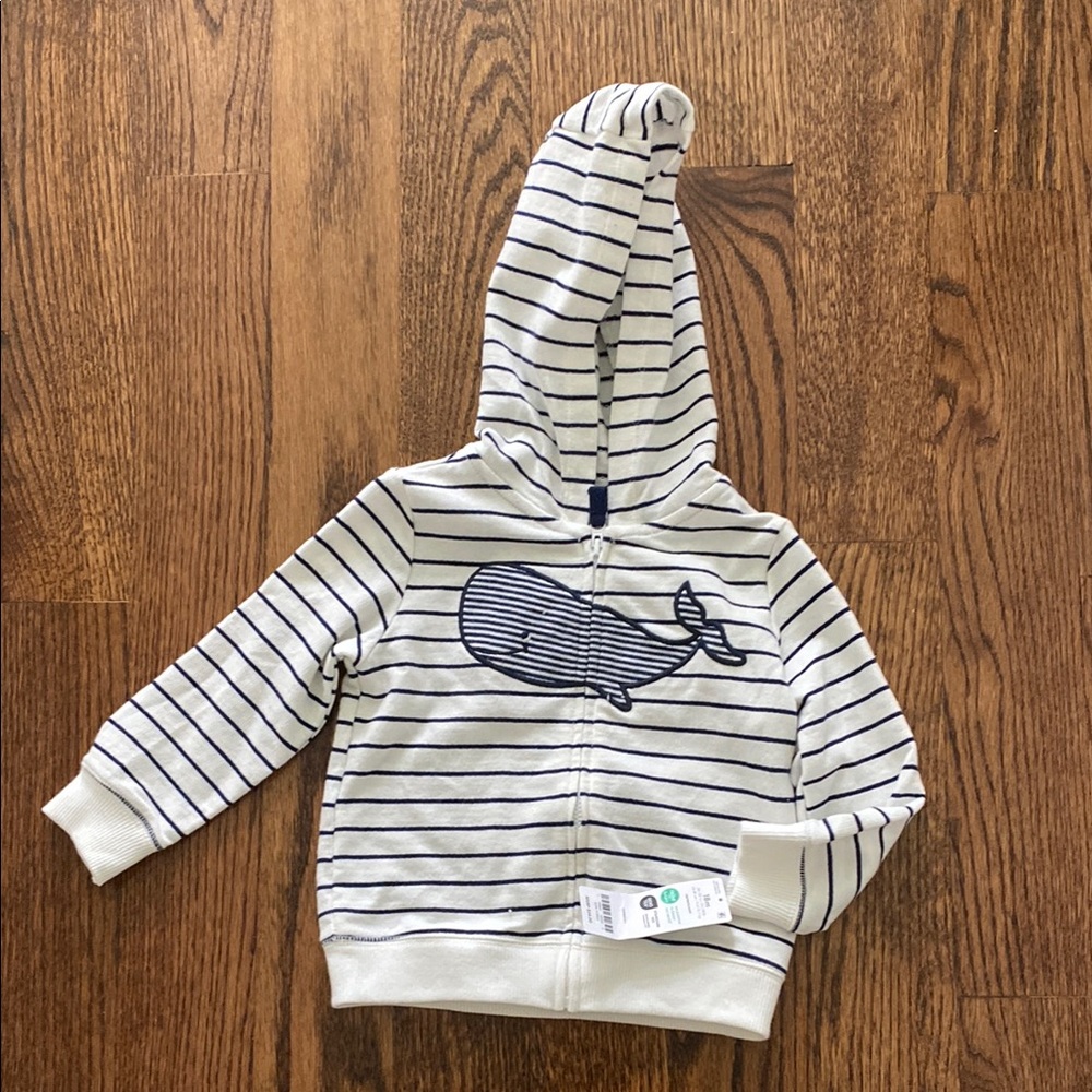 Carter’s Striped Whale Hoodie for Kids